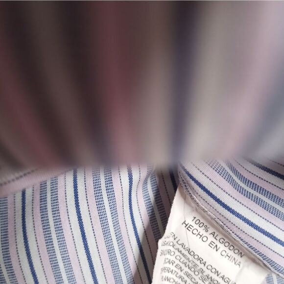 Kirkland Signature 16 1/2-36 Men's Dress ShirtNon-Iron100%Cotton Lslvs Button Up - Picture 9 of 10